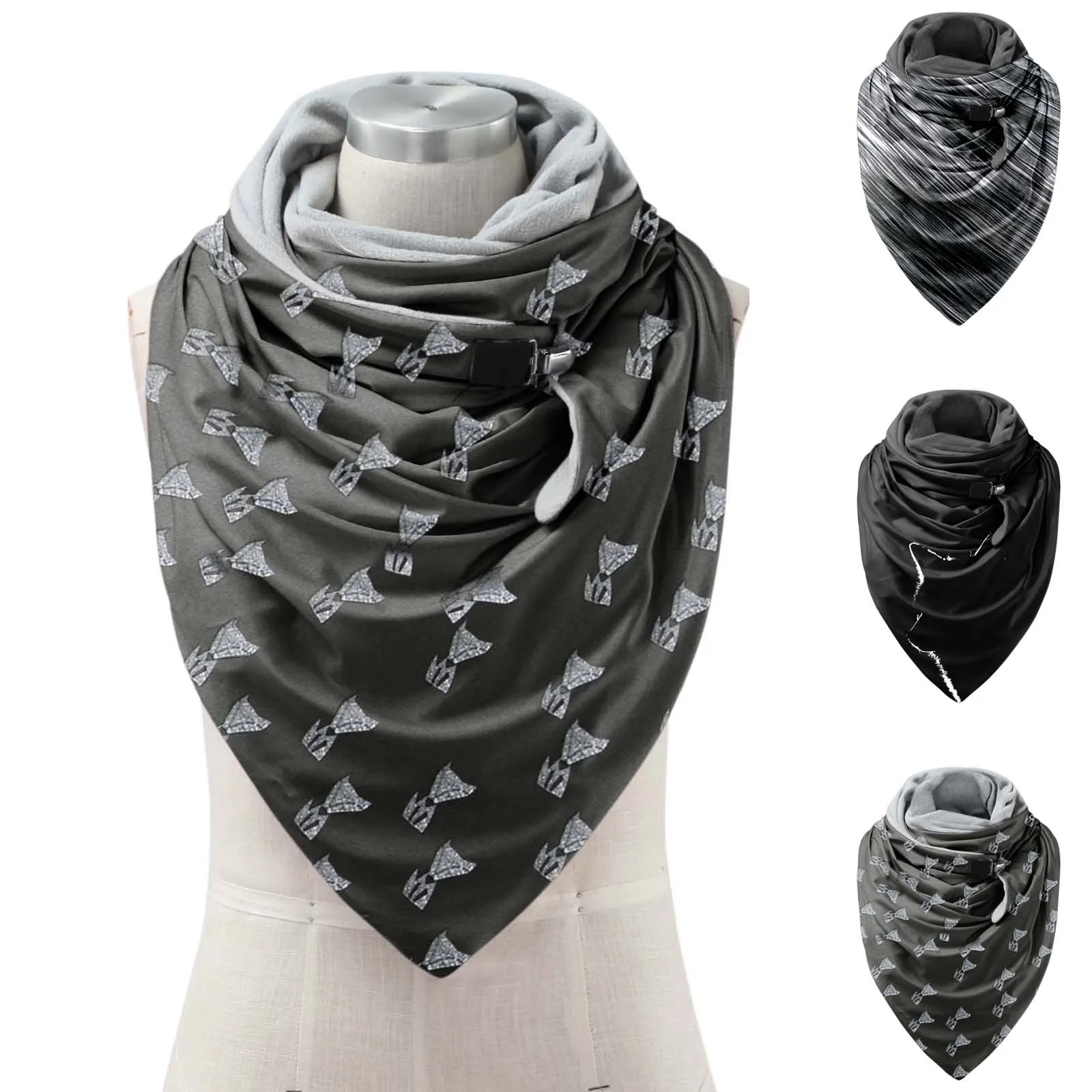 Universal Autumn Winter Warm Windproof Scarf Fashion Women Printing Button Soft Wrap Casual Warm Scarves Shawls платок женский
Universal Autumn Winter Warm Windproof Scarf Fashion Women Printing Button Soft Wrap Casual Warm Scarves Shawls платок женский