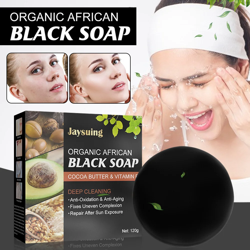 120g Black Acne Soap Deep Cleaning Anti Mites Handmade Soap Acne Removal Exfoliating Moisturizing for Face Body Cleaning Soap
120g Black Acne Soap Deep Cleaning Anti Mites Handmade Soap Acne Removal Exfoliating Moisturizing for Face Body Cleaning Soap