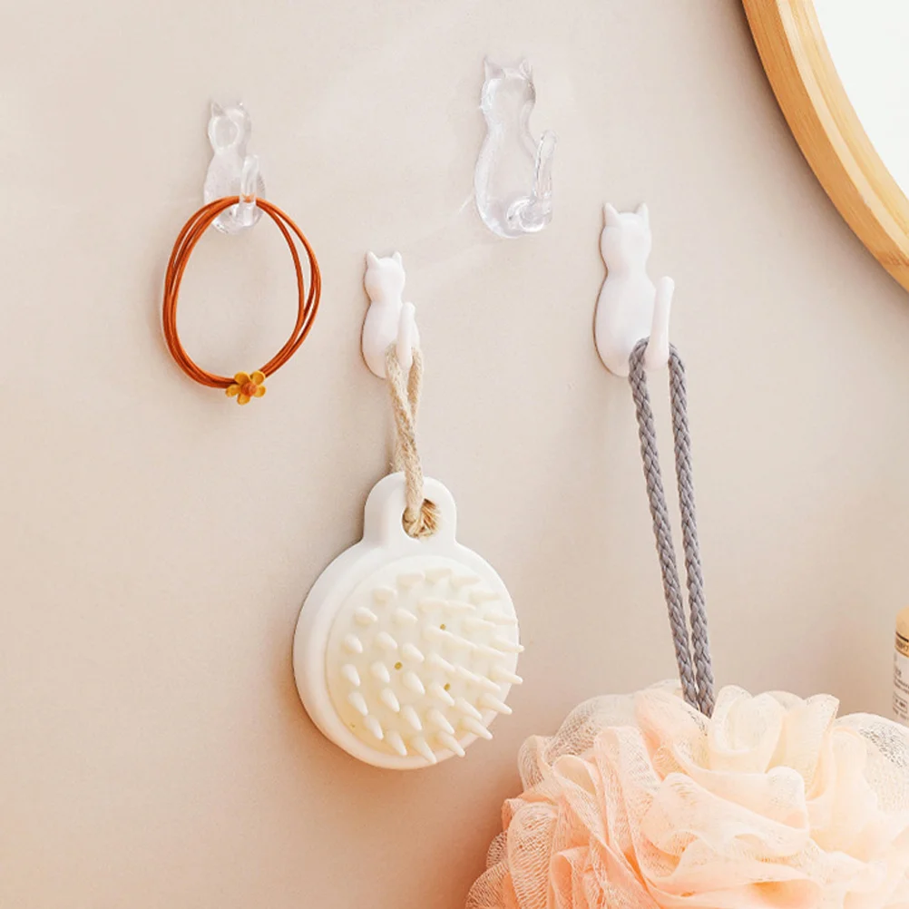 4 PCS Cat Tail Hook Wall Mount Key Holder Hanging Lovely Hanger Sticky Hooks Coat Plastic Clothing Mounted
4 PCS Cat Tail Hook Wall Mount Key Holder Hanging Lovely Hanger Sticky Hooks Coat Plastic Clothing Mounted