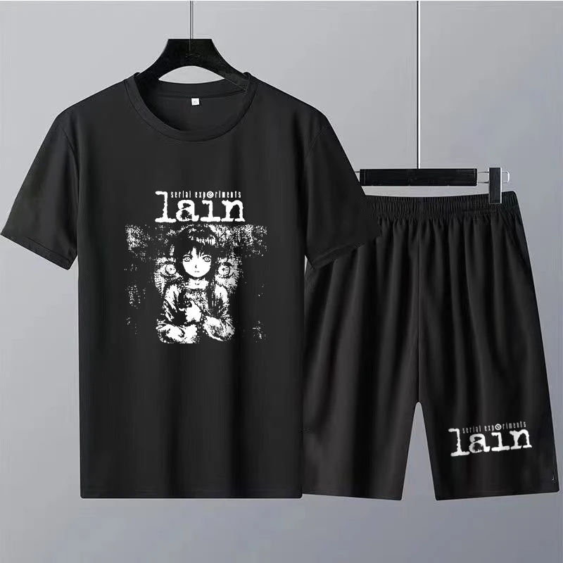 2023 Japan Animation Lain Print Men T-Shirts Set Cotton Quality Shorts Tracksuit 2 Piece Outfits Fashion Summer Man Clothing Str
2023 Japan Animation Lain Print Men T-Shirts Set Cotton Quality Shorts Tracksuit 2 Piece Outfits Fashion Summer Man Clothing Str
