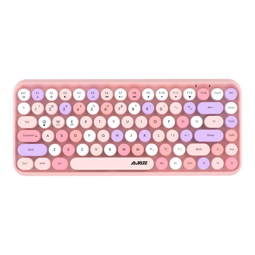 Wireless Bluetooth Keyboard Ergonomics Portable 84-key Retro Punk Keyboard Mute Design for Tablet PC Laptop Windows/iOS/Android
Wireless Bluetooth Keyboard Ergonomics Portable 84-key Retro Punk Keyboard Mute Design for Tablet PC Laptop Windows/iOS/Android