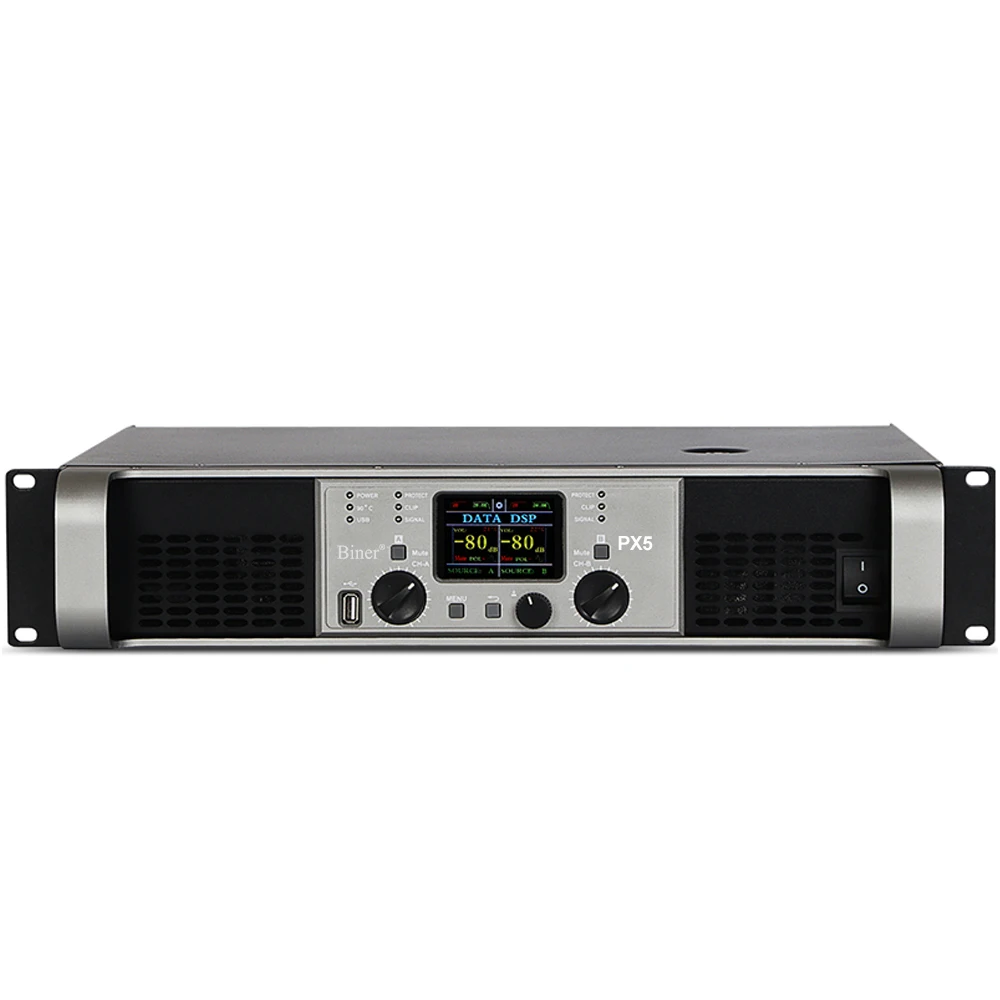 Biner PX5 2 Channel Digital Stereo 500W*2 High Power Audio Power Amplifier For DJ Subwoofer Speakers
Biner PX5 2 Channel Digital Stereo 500W*2 High Power Audio Power Amplifier For DJ Subwoofer Speakers