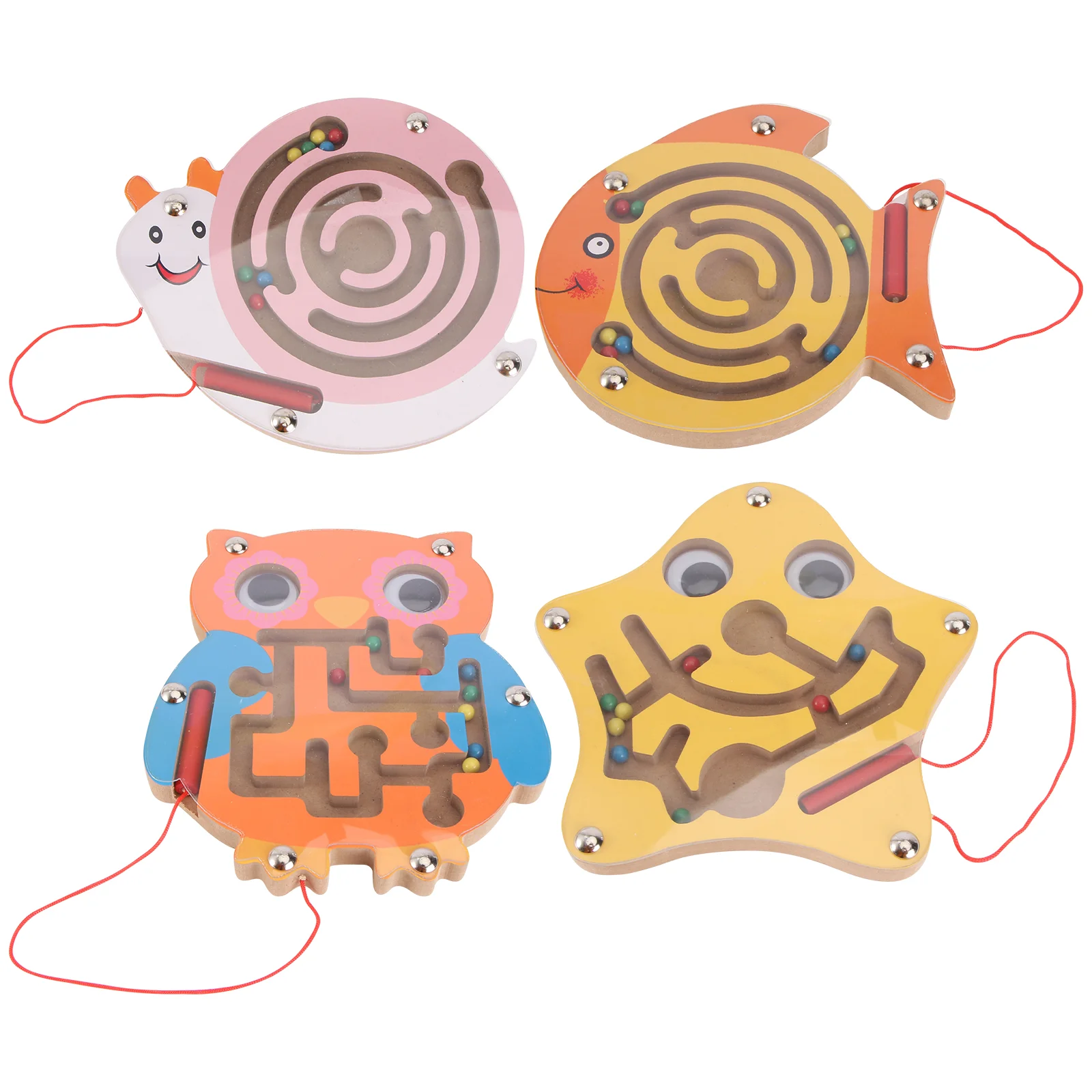 4Pcs Magnetic Bead Maze Puzzle Monkey Snail Magnet Maze Game Educational for Kids Toddlers
4Pcs Magnetic Bead Maze Puzzle Monkey Snail Magnet Maze Game Educational for Kids Toddlers