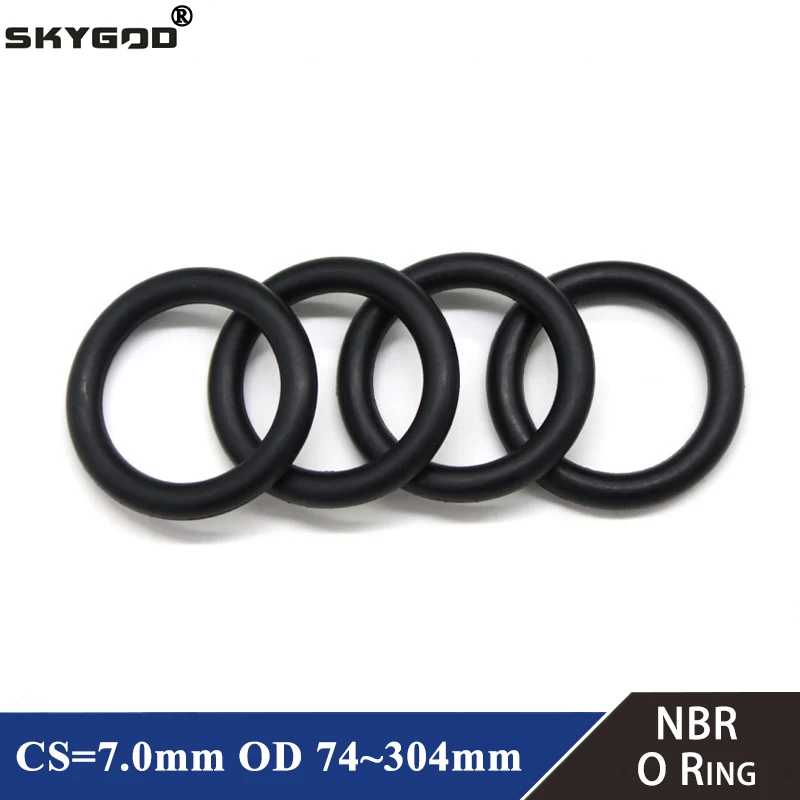 5pcs NBR O Ring Seal Gasket Thickness CS 7mm OD 74~304mm Nitrile Butadiene Rubber Spacer Oil Resistance Washer Round Shape Black
5pcs NBR O Ring Seal Gasket Thickness CS 7mm OD 74~304mm Nitrile Butadiene Rubber Spacer Oil Resistance Washer Round Shape Black