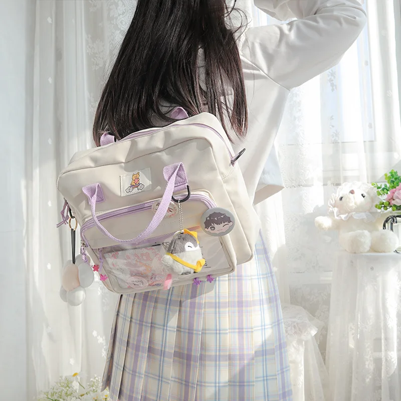 Preppy Style Clear Backpack for Teens Women Canvas Rucksack Mini Bookbag Teen Girls Backpacks for Daily Shopping
Preppy Style Clear Backpack for Teens Women Canvas Rucksack Mini Bookbag Teen Girls Backpacks for Daily Shopping