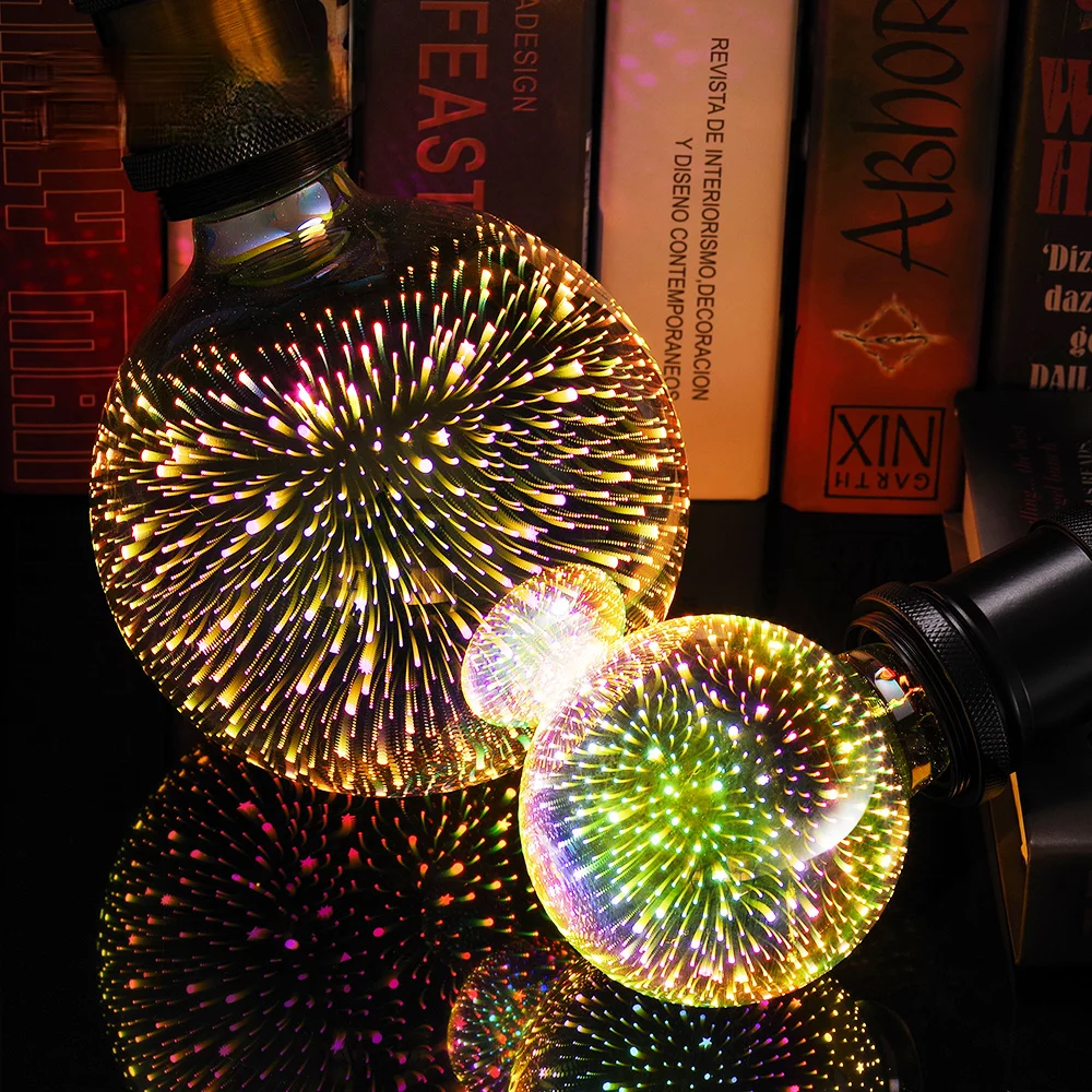 LED 3D Decoration Holiday Lights Bulb Led Lamp E27 220v 110v A60 ST64 G80 G95 G125 Light Bulb Retro Firework Novelty Light
LED 3D Decoration Holiday Lights Bulb Led Lamp E27 220v 110v A60 ST64 G80 G95 G125 Light Bulb Retro Firework Novelty Light