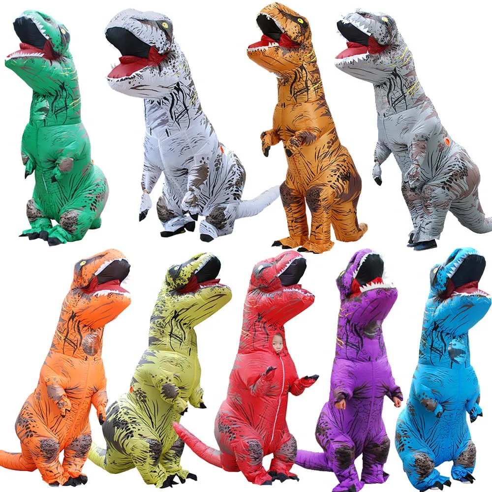 Halloween Anime T-rex Inflatable Suit Tyrannosaurus Dinosaur Costume Children Adult Role-playing Fancy Mascot Christmas Party
Halloween Anime T-rex Inflatable Suit Tyrannosaurus Dinosaur Costume Children Adult Role-playing Fancy Mascot Christmas Party