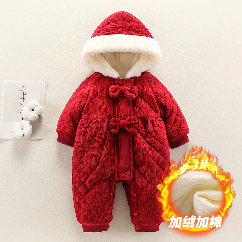 Baby Clothes Red Winter Clothes Baby Girl Jumpsuit Cotton Clothes Warm Out Fashionable Baby Jumpsuit
Baby Clothes Red Winter Clothes Baby Girl Jumpsuit Cotton Clothes Warm Out Fashionable Baby Jumpsuit