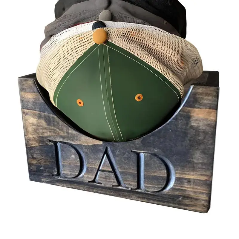 

Father's Day Baseball Hat Box Wood Hat Storage Box Display Case Stackable Hat Rack Wooden Hat Box For Bedroom Living Room