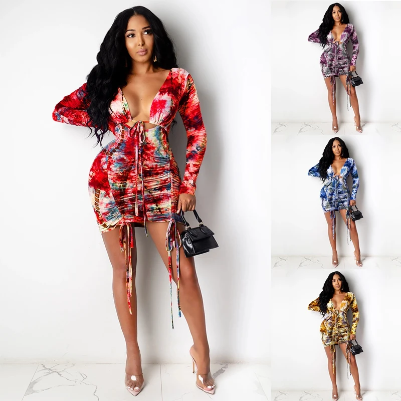 ASDS-Autumn Tie Dye Women Stacked Ruched Bodycon Midi Dress Sexy Night Club Street Slim Pencil V-Neck Dress
ASDS-Autumn Tie Dye Women Stacked Ruched Bodycon Midi Dress Sexy Night Club Street Slim Pencil V-Neck Dress