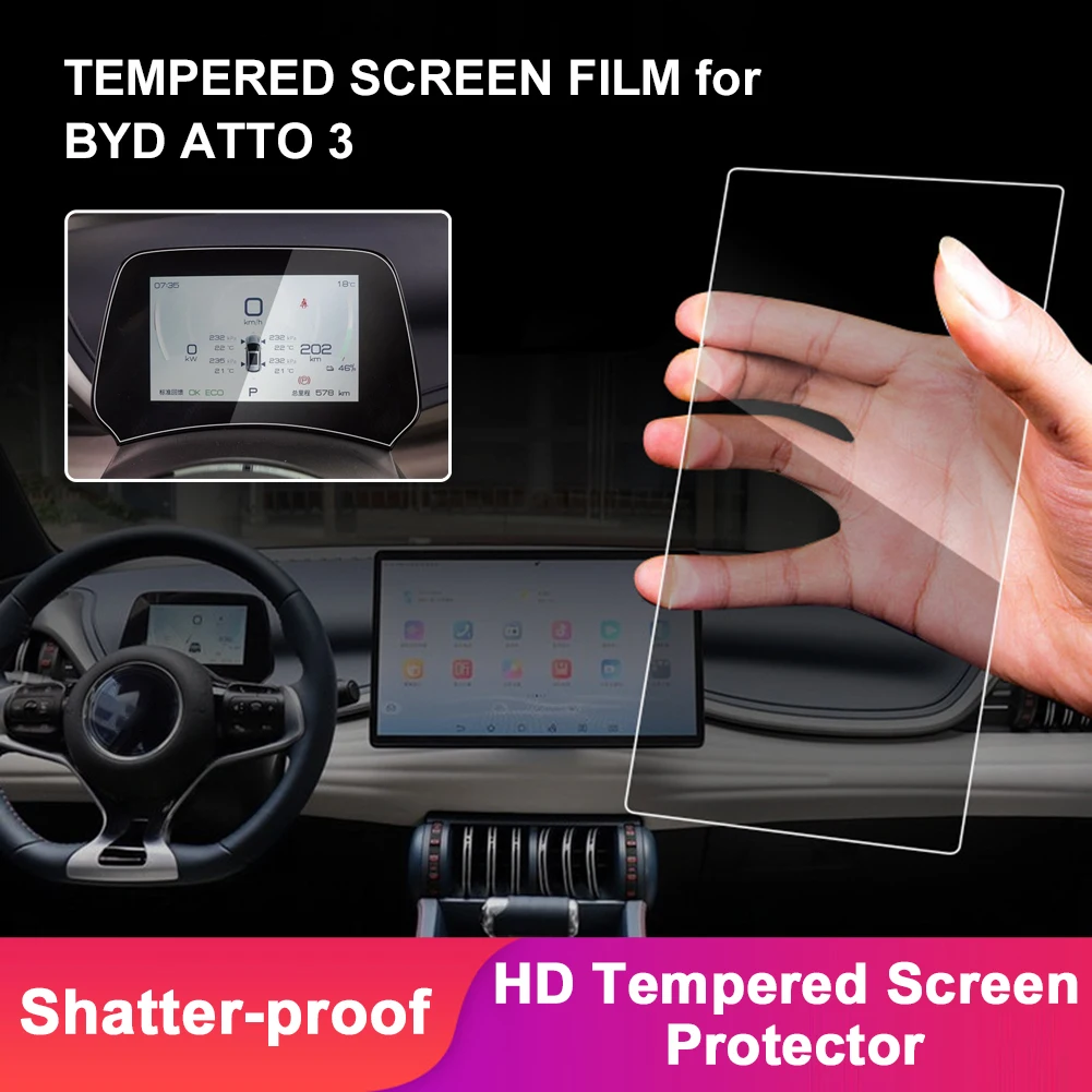 Auto For BYD Stickers Accessories Navigation Screen Protector Tempered Glass Film Touch Screen Cover For BYD Atto 3 Yuan Plus
Auto For BYD Stickers Accessories Navigation Screen Protector Tempered Glass Film Touch Screen Cover For BYD Atto 3 Yuan Plus