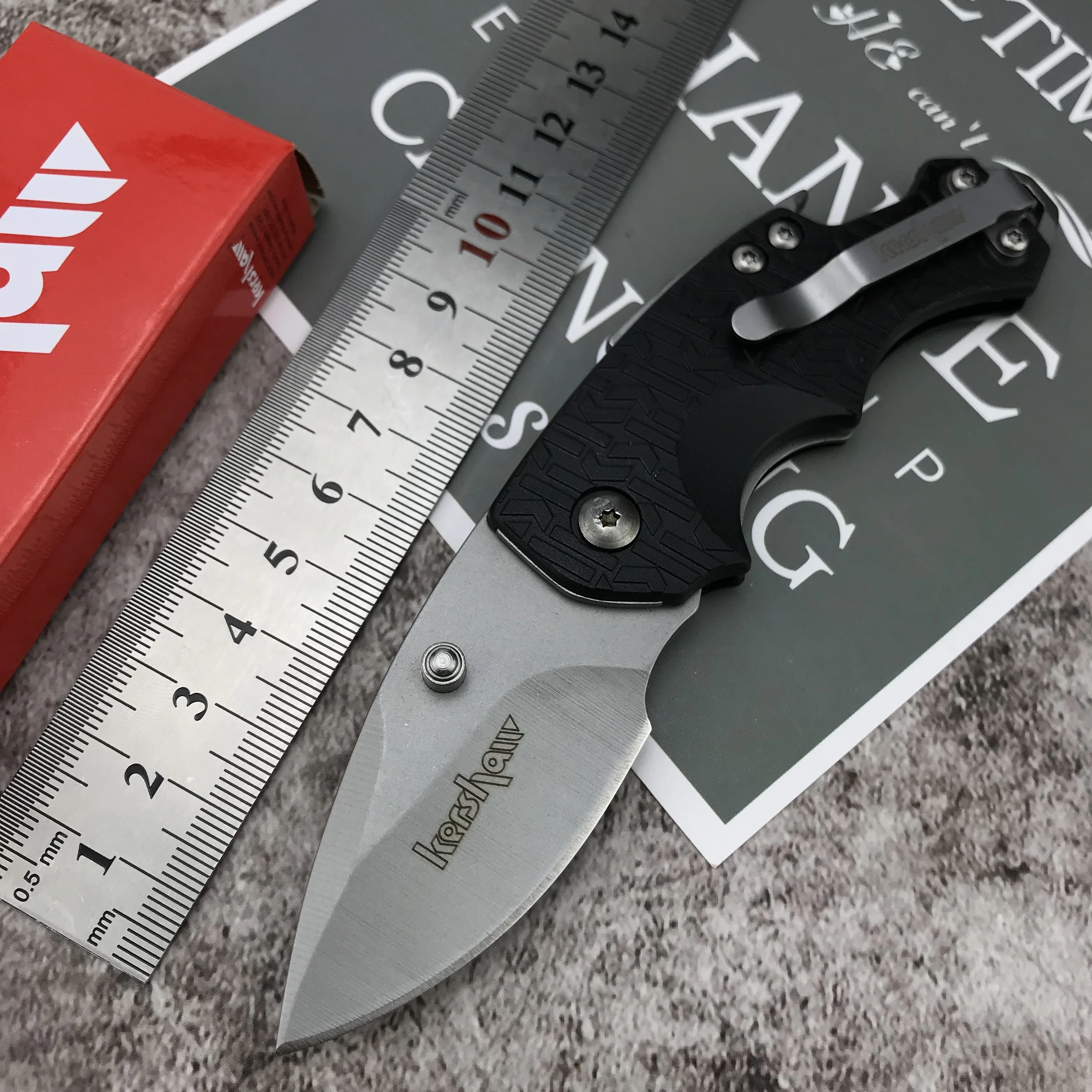 

Kershaw 3800 Portable Folding Blade Knife Outdoor EDC Pocket Knife Self-defense Tool Bottle Opener Cutter 7CR13MOV Nylon Handle