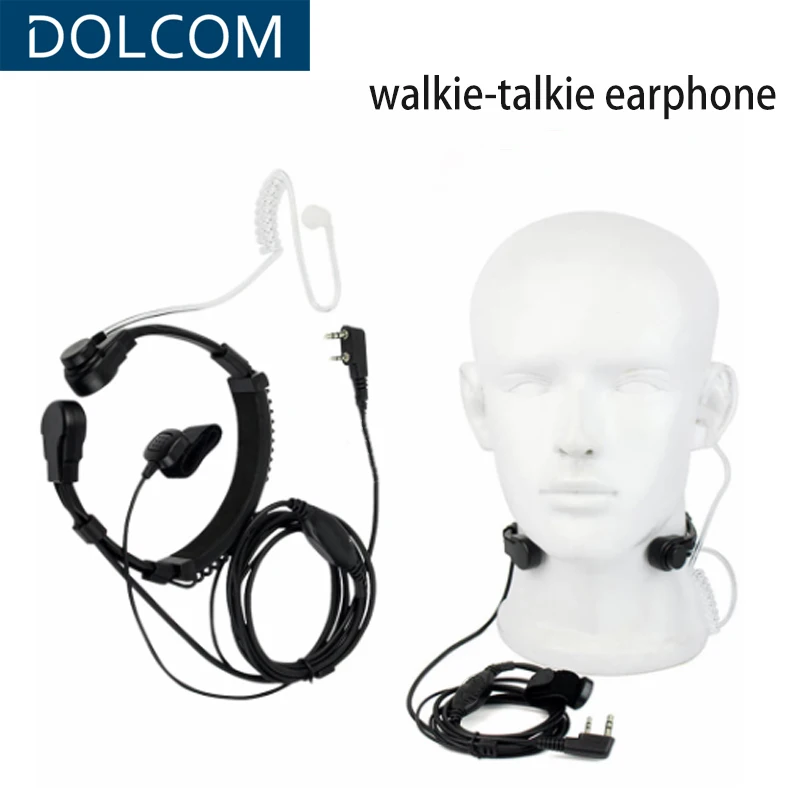 Throat Mic Walkie-Talkie Headset Transceiver Covert Tube Finger PTT Earpiece For Kenwood Baofeng UV 5R UV 82 RT622 RB618
Throat Mic Walkie-Talkie Headset Transceiver Covert Tube Finger PTT Earpiece For Kenwood Baofeng UV 5R UV 82 RT622 RB618
