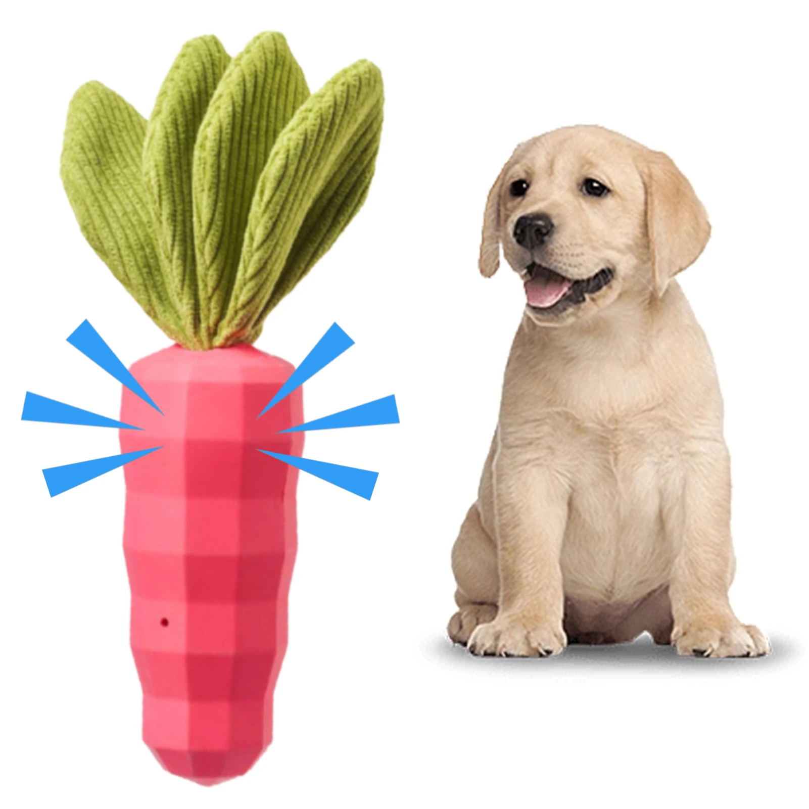 

Домашняя резиновая чистка зубов в виде моркови для больших и средних пищалых игрушек для собак товары для домашних животных подарок для дома и улицы Успокаивающая агрессивная жевательная игрушка