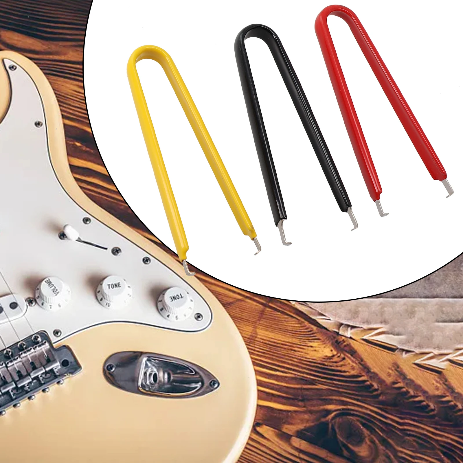 Guitars Knob Puller Tool Metal Easy Removal Without Damage Black/Red/Yellow 11*5*2cm Electric Guitar Accessories
Guitars Knob Puller Tool Metal Easy Removal Without Damage Black/Red/Yellow 11*5*2cm Electric Guitar Accessories