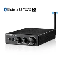 AIYIMA A07 PRO TPA3255 QCC304X Bluetooth Amplifier Stereo 2.0 Channel 300W×2 Power Digital Amplifier RCA APT-X Home Sound AMP