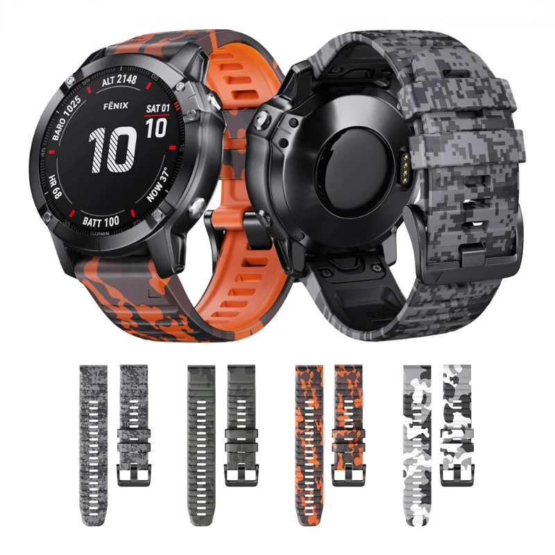 26mm Quick Release Silicone Strap for Garmin Fenix 6X/6XPro/5X/7X watch for Instinct 2X/Tactix Delta/Enduro 2 Watchband Bracelet
26mm Quick Release Silicone Strap for Garmin Fenix 6X/6XPro/5X/7X watch for Instinct 2X/Tactix Delta/Enduro 2 Watchband Bracelet