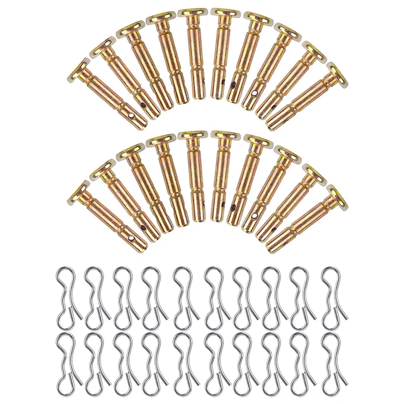 20Sets Metal Replacement Cotter Shear Pin Snow Thrower Accessory Part Compatible With 738-04124 714-04040
20Sets Metal Replacement Cotter Shear Pin Snow Thrower Accessory Part Compatible With 738-04124 714-04040
