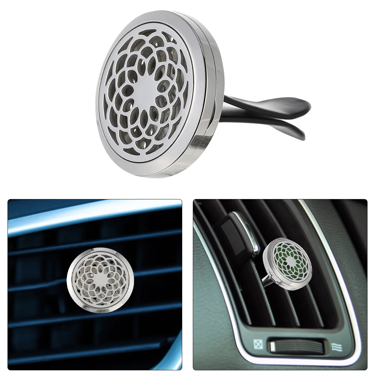 Car Aromatherapy Clip Decoration Diffuser Stainless Steel Pendant Vent Freshener Perfume Clips
Car Aromatherapy Clip Decoration Diffuser Stainless Steel Pendant Vent Freshener Perfume Clips
