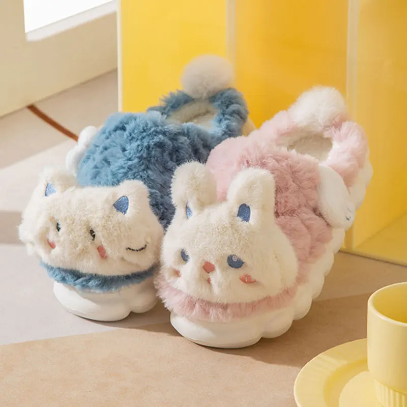 Shevalues Cute Plush Slippers Winter Furry Women Slippers Fashion Warm Fluffy Cozy Slippers Indoor Antiskid Home Cotton Slippers
Shevalues Cute Plush Slippers Winter Furry Women Slippers Fashion Warm Fluffy Cozy Slippers Indoor Antiskid Home Cotton Slippers