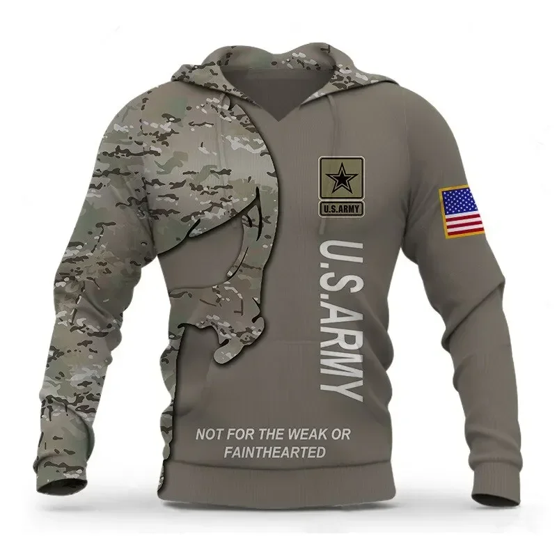 

2021 New Veteran Military Army Suit Soldier Camo Autumn Pullover Fashion Tracksuit 3DPrint Men/Women Casual Hoodies