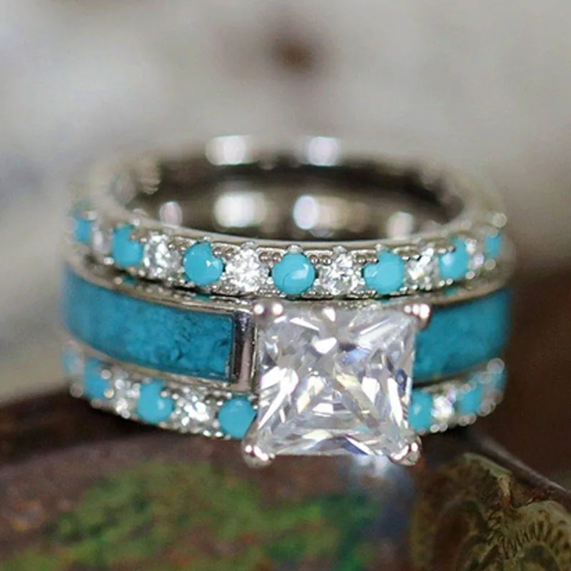 New Bohemian Set Ring European and American Fashion Female Engagement Proposal Diamond Ring Fashion Charm Luxury Handwear
New Bohemian Set Ring European and American Fashion Female Engagement Proposal Diamond Ring Fashion Charm Luxury Handwear