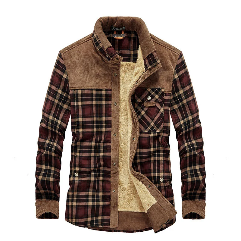 Winter Shirt For Men Thick Cotton Warm Fleece Shirts Plaid Long Sleeve Mens Shirt Buffalo Plaid Flannel Jacket Plus Size M-4XL
Winter Shirt For Men Thick Cotton Warm Fleece Shirts Plaid Long Sleeve Mens Shirt Buffalo Plaid Flannel Jacket Plus Size M-4XL
