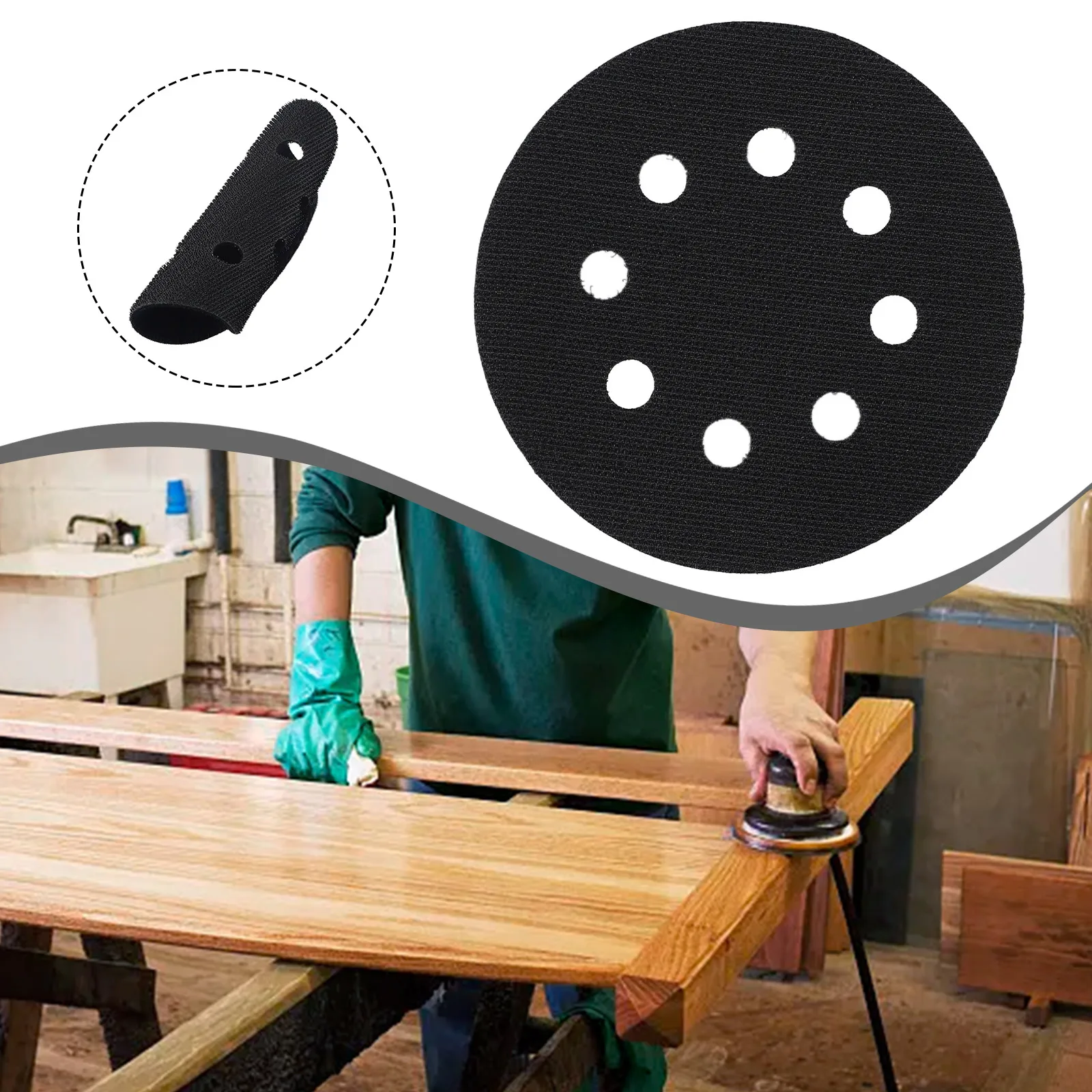 1pcs 5Inch 8 Dust Proof Hole Hook Loop Ultra-thin Sponge Surface Protection Interface Pad For Sanding Pad Sander Machine
1pcs 5Inch 8 Dust Proof Hole Hook Loop Ultra-thin Sponge Surface Protection Interface Pad For Sanding Pad Sander Machine