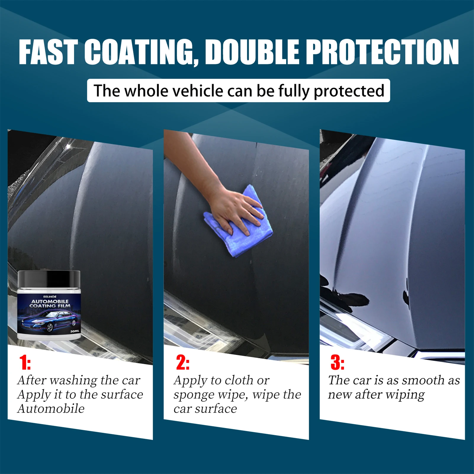 30/60G Car Coating Wax Auto Paint Car Cleaning Product Deep Scratch Repair Wax Polish Coating Agent Car Accessories
30/60G Car Coating Wax Auto Paint Car Cleaning Product Deep Scratch Repair Wax Polish Coating Agent Car Accessories