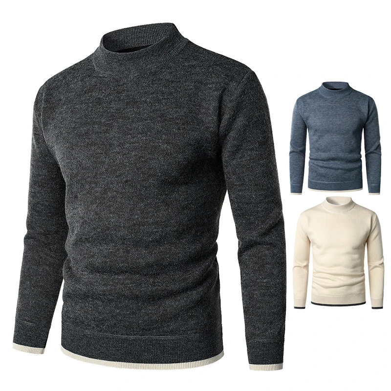 Fit Men Clothing Autumn and Winter Fashion Stand Collar Warm Thickened Solid Color Simple Long Sleeve Sweater For Man
Fit Men Clothing Autumn and Winter Fashion Stand Collar Warm Thickened Solid Color Simple Long Sleeve Sweater For Man