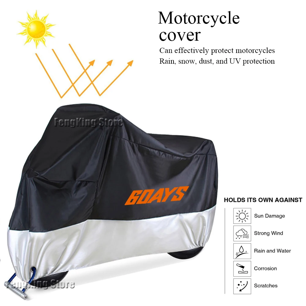 

For EXC EXC-F XC-W TPI Six Days Motorcycle Cover Waterproof Outdoor Motorbike Rain Dustproof Snow Sun UV Protector
