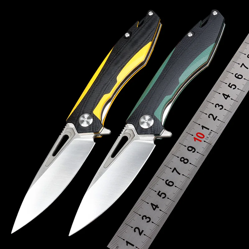G10 Folding Knife D2 Steel Bearing Folding Knife High Hardness Self-defense Outdoor Survival Knife for Outdoor Military
G10 Folding Knife D2 Steel Bearing Folding Knife High Hardness Self-defense Outdoor Survival Knife for Outdoor Military