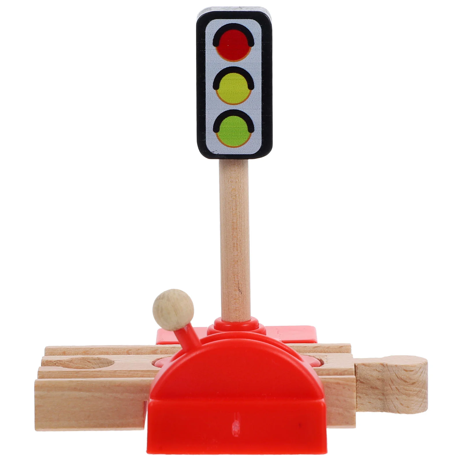 

Train Track Accessories Simulation Roadblock Toy Kids Educational Toys DIY Wood Pretend Model Child Wooden Trains