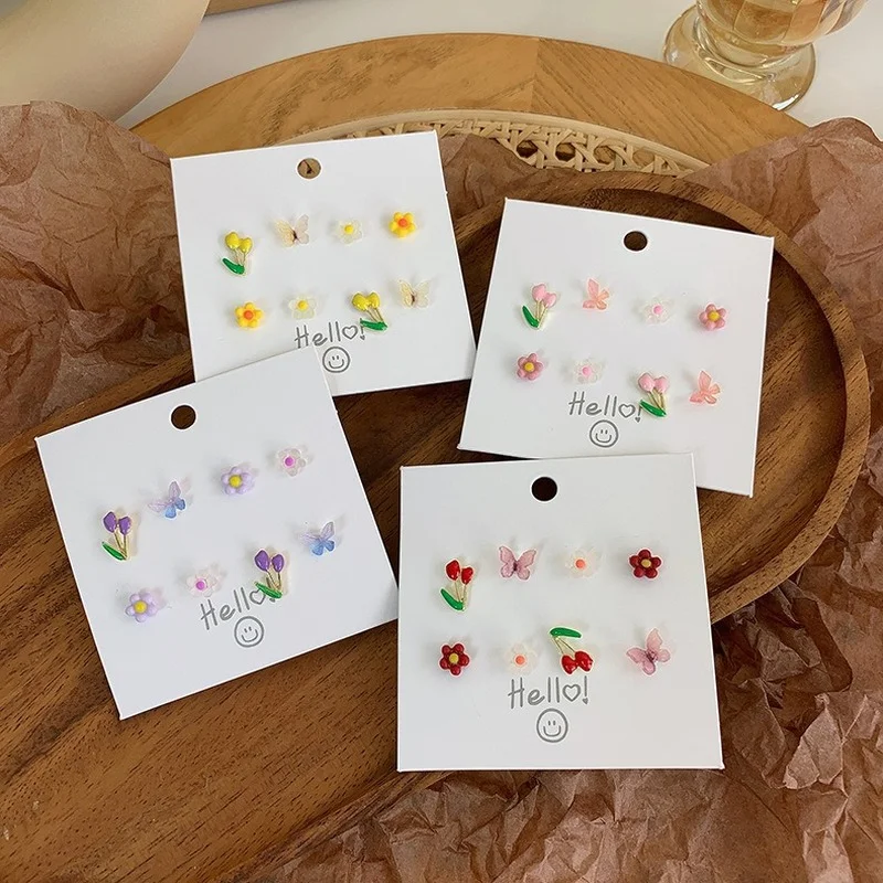 U-Magical Design Tulip Butterfly Flower Stud Earring for Women Summer Asymmetric Plant Metal Enamel Earring Jewelry Accessories
U-Magical Design Tulip Butterfly Flower Stud Earring for Women Summer Asymmetric Plant Metal Enamel Earring Jewelry Accessories