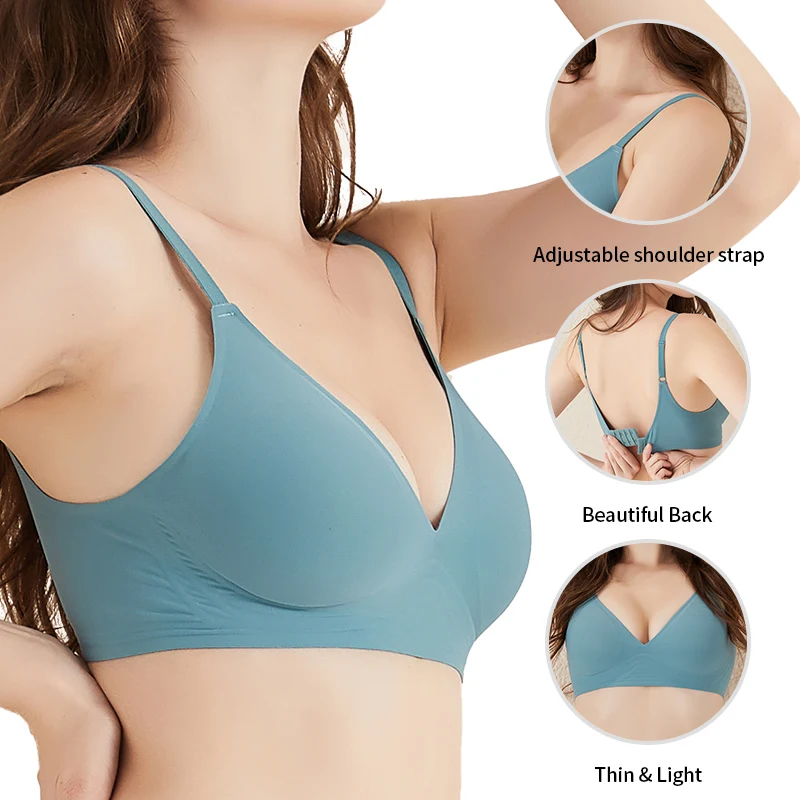 Seamless Bras for Woman Wireless Underwear Sleep Removable Padded Bralette One Piece Brassiere Comfortable Push Up Bra Lingerie
Seamless Bras for Woman Wireless Underwear Sleep Removable Padded Bralette One Piece Brassiere Comfortable Push Up Bra Lingerie