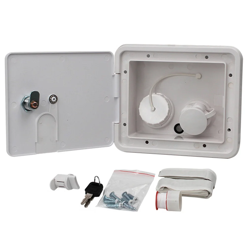 Gravity City With Keys Screws RV Water Inlet Square Integrated Fill Dish Hatch Lock Controllable Trailer Camper Universal
Gravity City With Keys Screws RV Water Inlet Square Integrated Fill Dish Hatch Lock Controllable Trailer Camper Universal