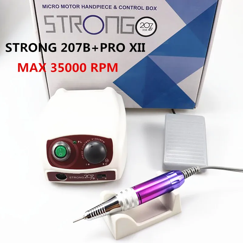 Strong 210/207b 65W control box 35k/40k Nail Drill Nails Art Tool Handpiece Nail File Equipment manicure machine Nail File Set
Strong 210/207b 65W control box 35k/40k Nail Drill Nails Art Tool Handpiece Nail File Equipment manicure machine Nail File Set