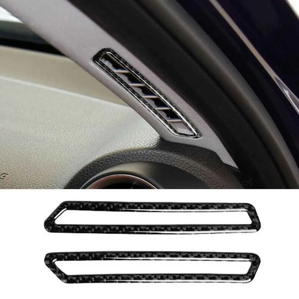 2pcs A Pillar Air Outlet Vent Cover Trim Black For Romeo Giulia 2017-2021 Carbon Fiber Interior Accessories Modeling Easy Use
2pcs A Pillar Air Outlet Vent Cover Trim Black For Romeo Giulia 2017-2021 Carbon Fiber Interior Accessories Modeling Easy Use