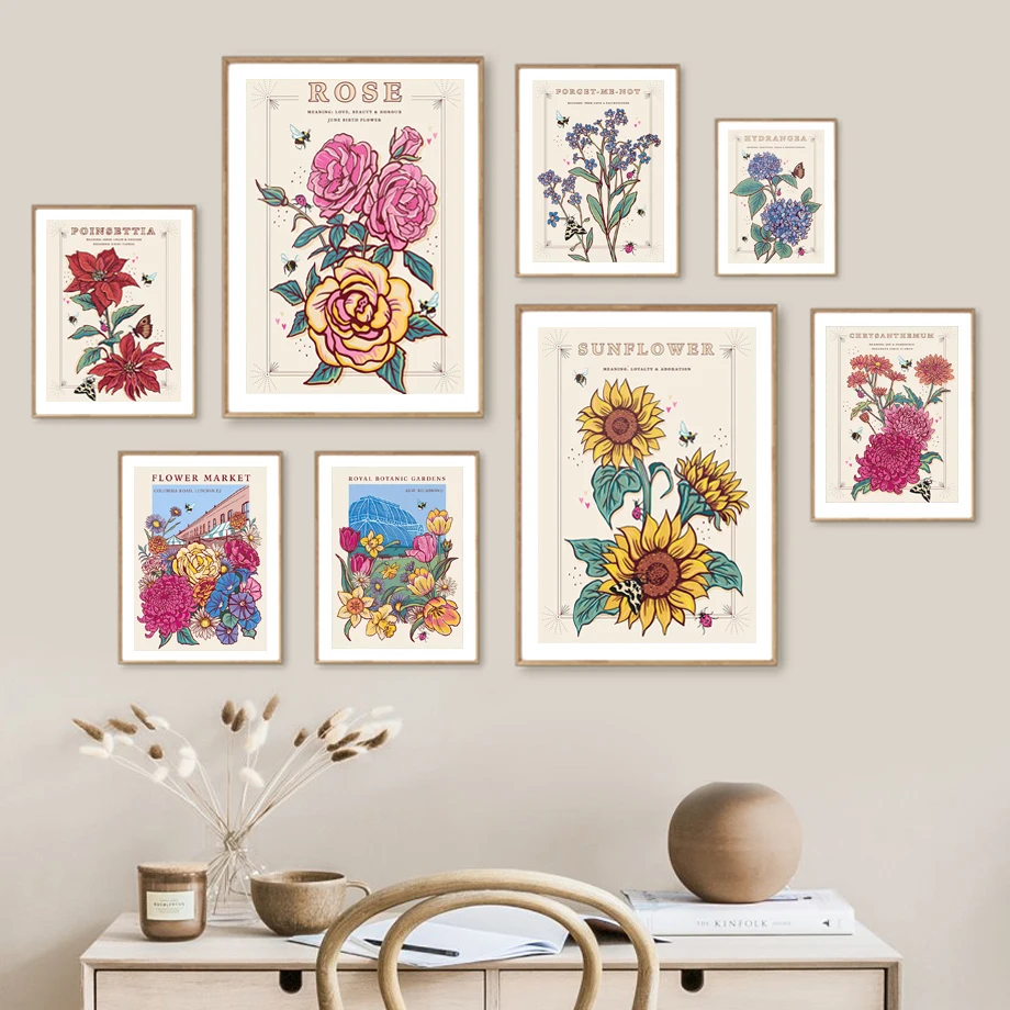 Flower Market Rose Royal Botanic Bee Abstract Nordic Wall Art Posters And Prints Canvas Painting Pictures For Living Room Decor 
Flower Market Rose Royal Botanic Bee Abstract Nordic Wall Art Posters And Prints Canvas Painting Pictures For Living Room Decor