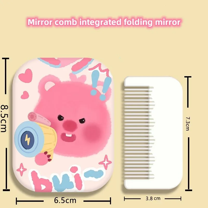 Kawaii Sanriod Anime Hobby Loopy Small Mirror, Portable Makeup Mirror, Portable Folding Makeup Mirror with Comb, Birthday Gift
Kawaii Sanriod Anime Hobby Loopy Small Mirror, Portable Makeup Mirror, Portable Folding Makeup Mirror with Comb, Birthday Gift