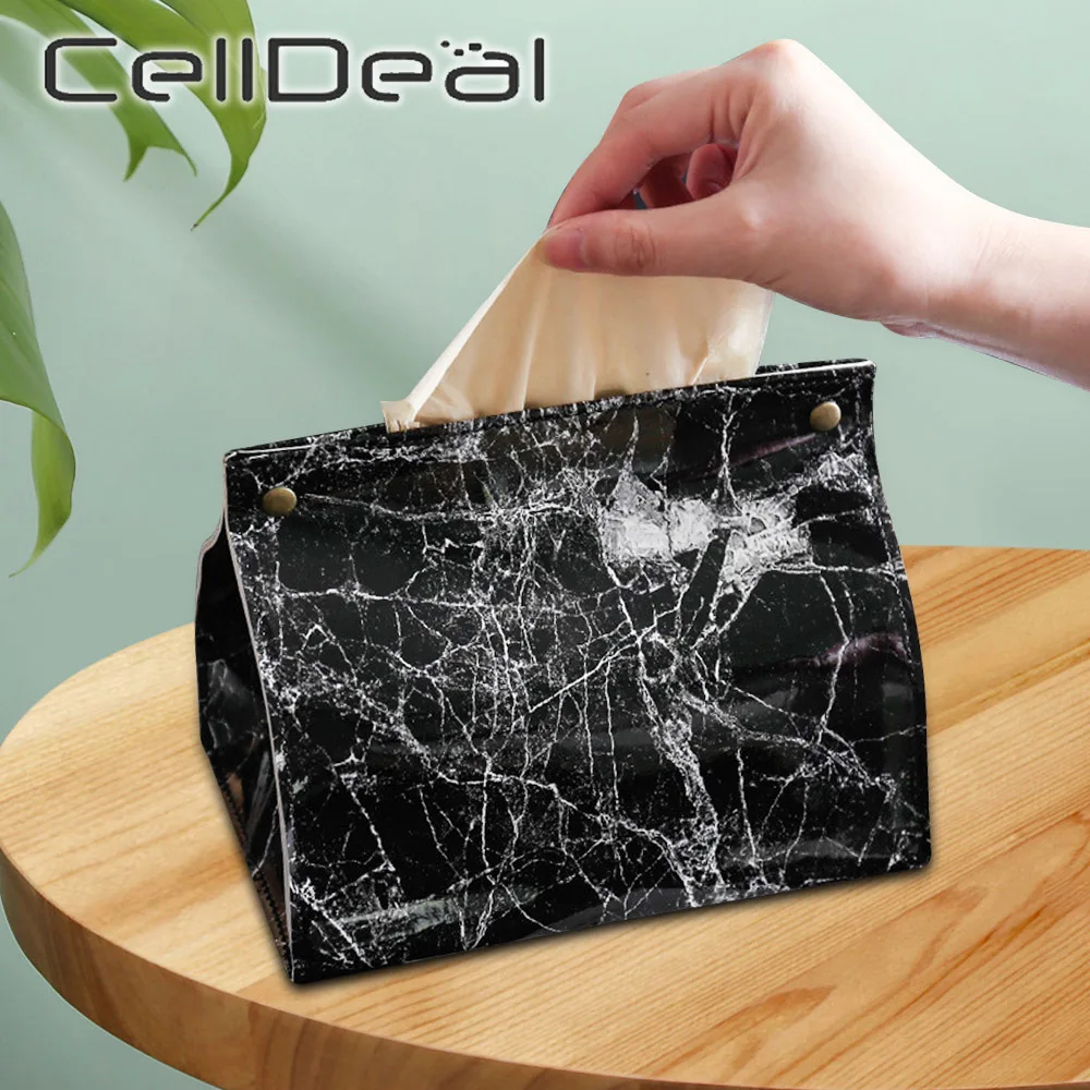 PU Leather Tissue Box Marble Pattern Car Tissue Container Desktop Napkin Case Storage Organizer Home Living Room Decoration
PU Leather Tissue Box Marble Pattern Car Tissue Container Desktop Napkin Case Storage Organizer Home Living Room Decoration