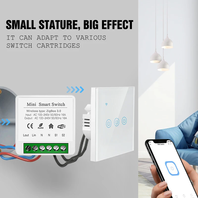 Tuya DIY Switch 16A WiFi Mini Smart Switch Module Breaker Smart Home Voice Control Timer Works With Alexa Google Home Yandex
Tuya DIY Switch 16A WiFi Mini Smart Switch Module Breaker Smart Home Voice Control Timer Works With Alexa Google Home Yandex