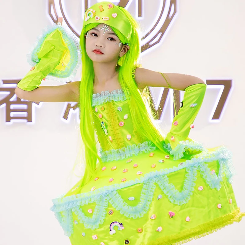 New Girls Catwalk Model Clothing Fashion Big Cake Skirt Children Christmas Day Party Costumes Kids Modern Dance Clothing
New Girls Catwalk Model Clothing Fashion Big Cake Skirt Children Christmas Day Party Costumes Kids Modern Dance Clothing