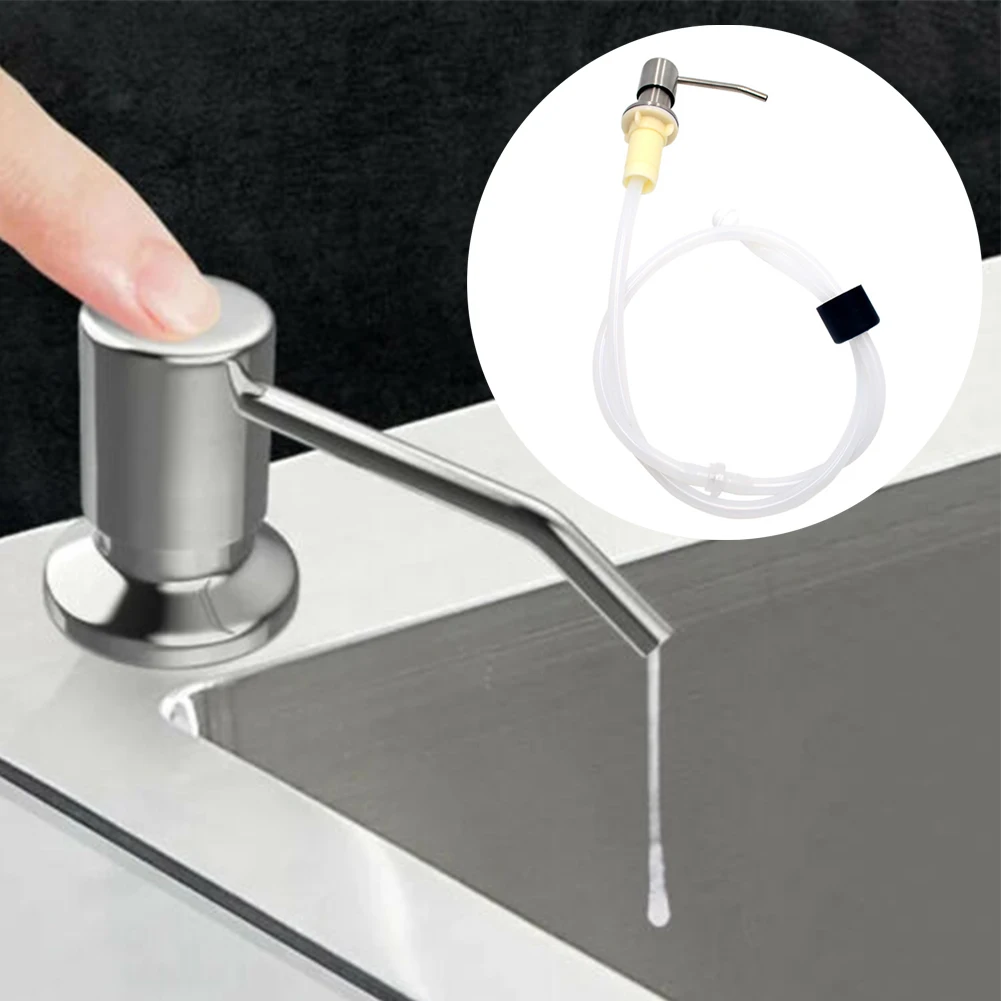 1pcs Soap Dispenser Kitchen Lotion Pumps Silicone Sink Liquid Soap Dispenser Stainless Steel Supplies New Brand
1pcs Soap Dispenser Kitchen Lotion Pumps Silicone Sink Liquid Soap Dispenser Stainless Steel Supplies New Brand