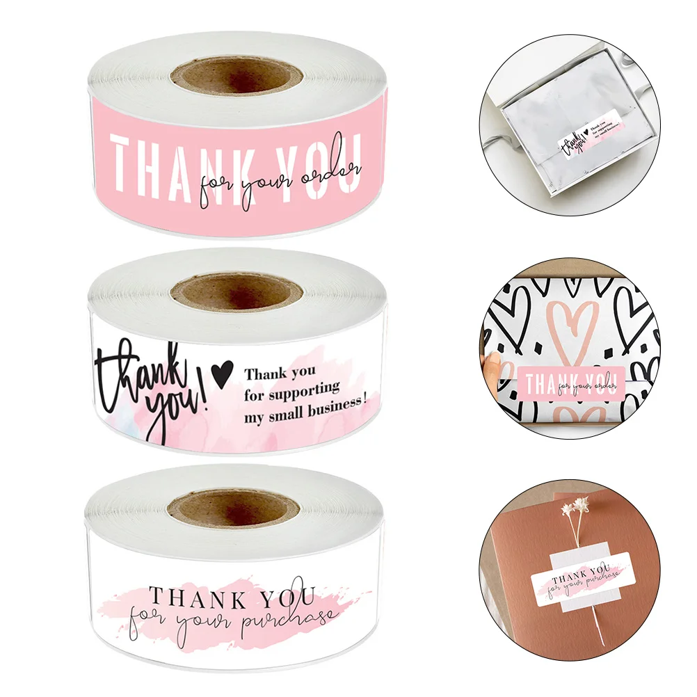 3 Rolls Thank You Sticker Gift Wrapping Sticker Food Sealing Label Self-adhesive Decal
3 Rolls Thank You Sticker Gift Wrapping Sticker Food Sealing Label Self-adhesive Decal