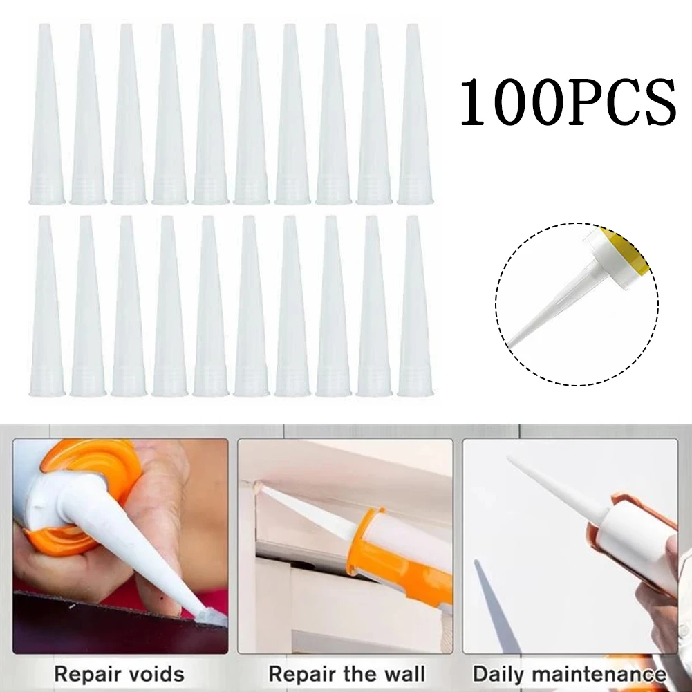 100PCS Spare Plastic Caulking Nozzle For Silicone Tube Nozzle Cap Sealant Caulk Ashesive For Door Repairing Gaps Wall Tiles Floo
100PCS Spare Plastic Caulking Nozzle For Silicone Tube Nozzle Cap Sealant Caulk Ashesive For Door Repairing Gaps Wall Tiles Floo
