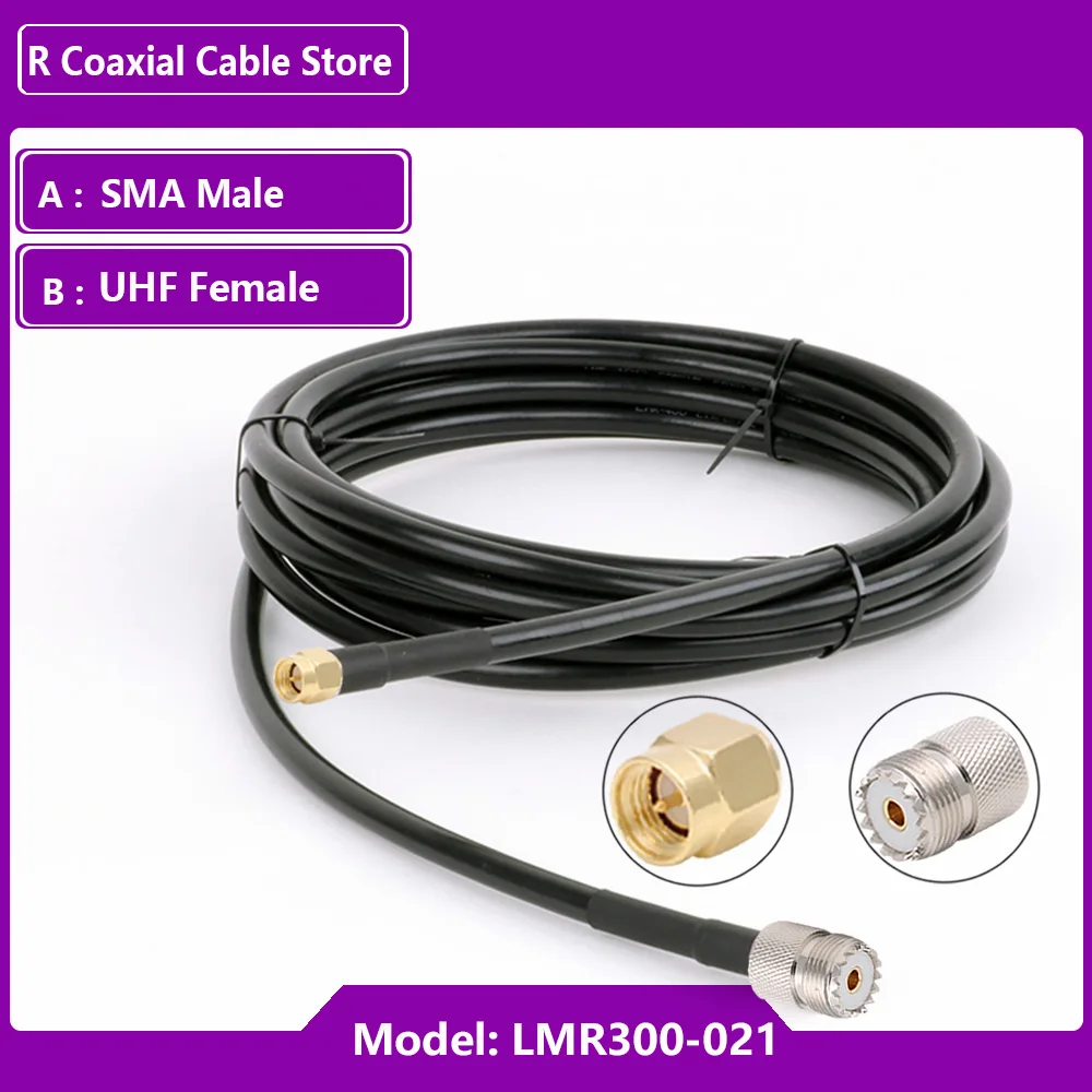 LMR300 кабель PL259 UHF - SMA 30см
LMR300 кабель PL259 UHF - SMA 30см