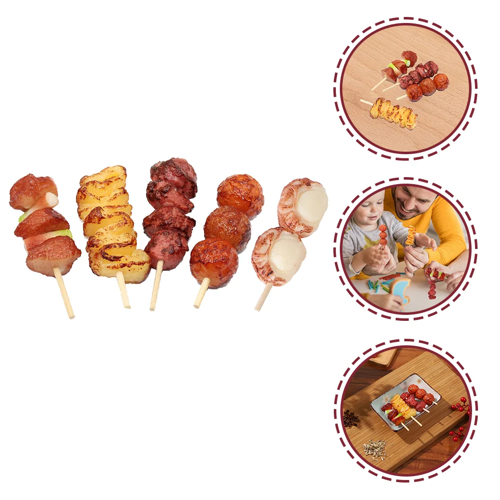 5 Pcs Simulation Barbecue Skewers Toy Grill Food Fake Realistic Toddler Outdoor Toys
5 Pcs Simulation Barbecue Skewers Toy Grill Food Fake Realistic Toddler Outdoor Toys
