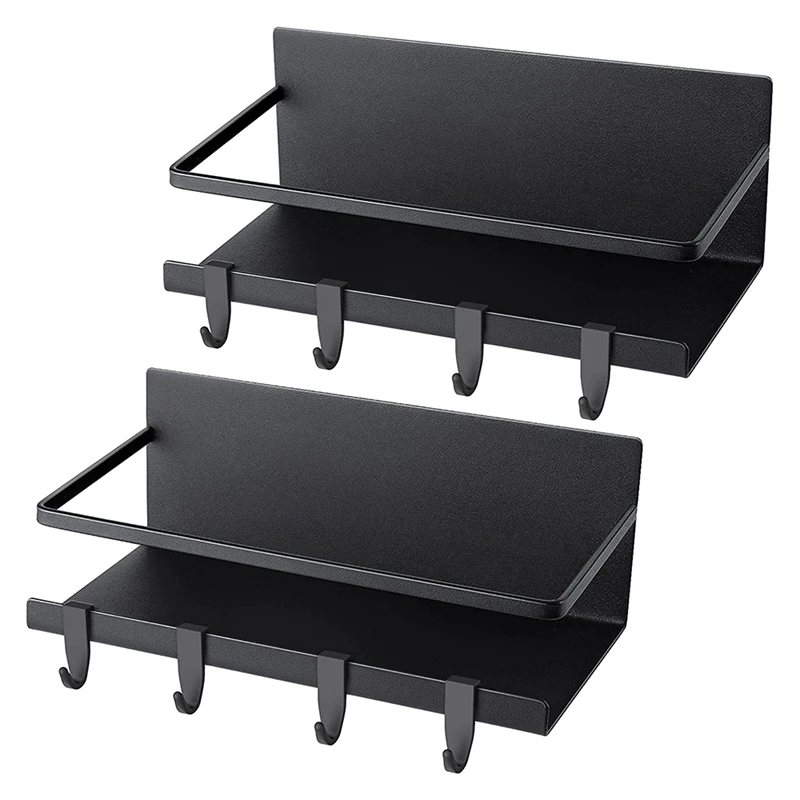 2 Pieces of Magnetic Spice Rack Storage Box-Refrigerator Magnetic Spice Rack with 8 Detachable Hooks Kitchen
2 Pieces of Magnetic Spice Rack Storage Box-Refrigerator Magnetic Spice Rack with 8 Detachable Hooks Kitchen