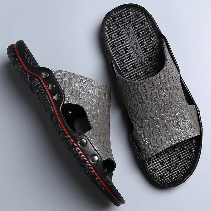 Plus Size Genuine Leather Men Slippers Fashion Fretwork Men Sandals Concise Sandalias Light 6 Colors Summer Footwear
Plus Size Genuine Leather Men Slippers Fashion Fretwork Men Sandals Concise Sandalias Light 6 Colors Summer Footwear